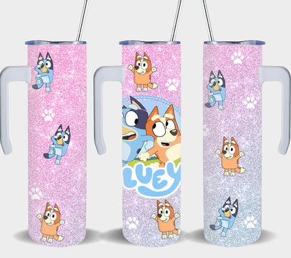 Blue Dog - tumbler