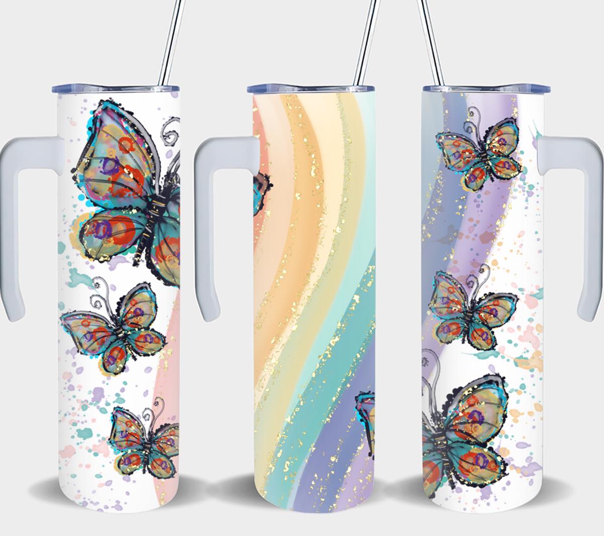Butterflies - tumbler