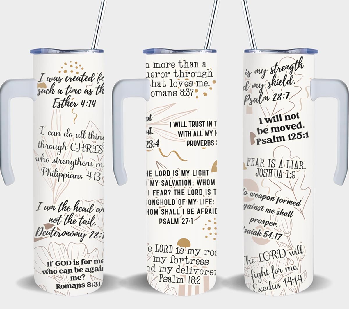 Christian Bible Verse Affirmations-8546 - tumbler