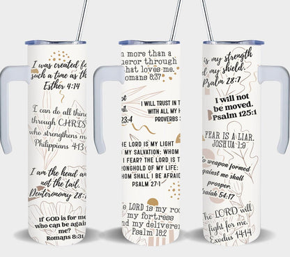 Christian Bible Verse Affirmations-8546 - tumbler