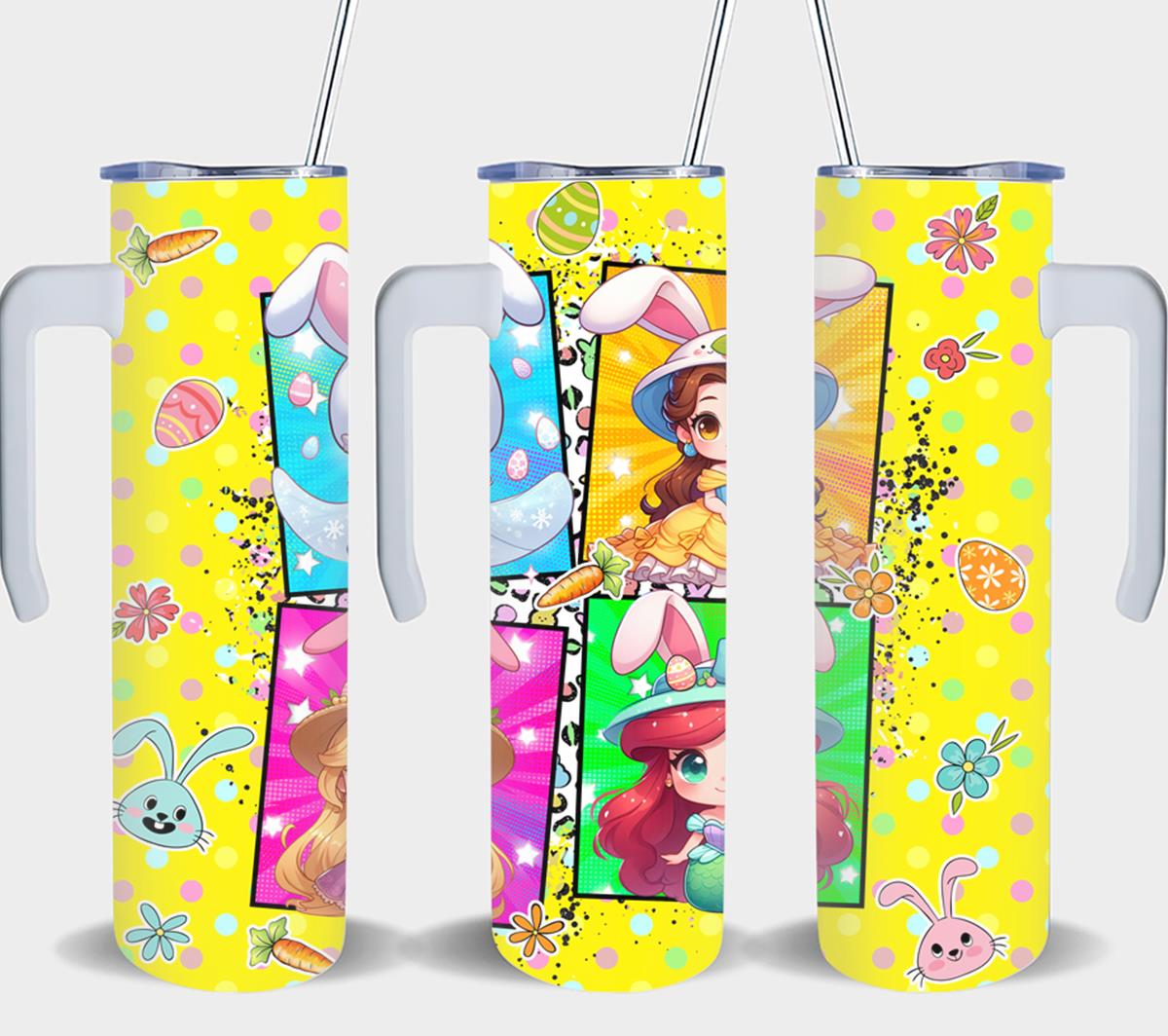 Elsa, Belle, Rapunzel, Ariel-8915 - tumbler