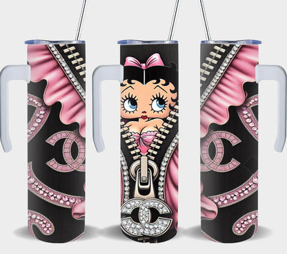 Pink Bling Sexy Girl-8710 - tumbler