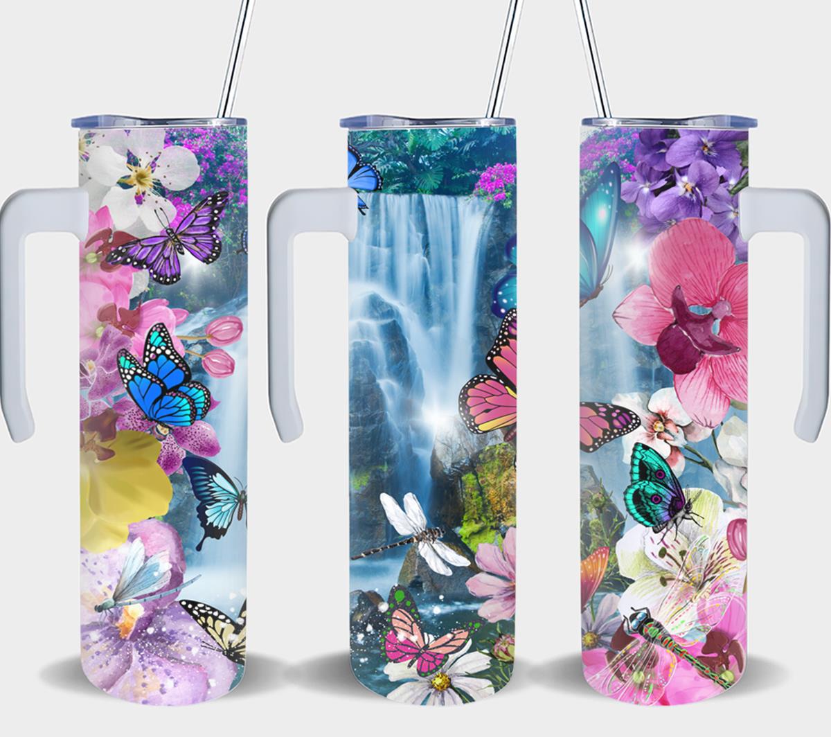 Waterfall Butterflies-8341 - tumbler