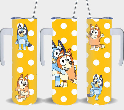 Blue Dog - tumbler