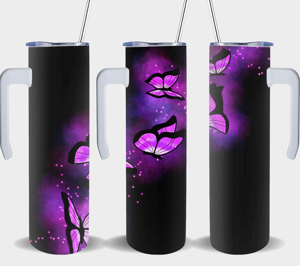 Butterfly Glow Pink-8334 - tumbler