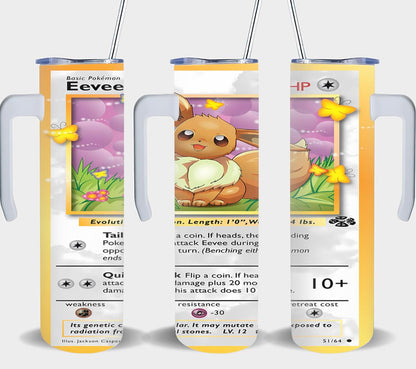 Pokemon Eevee Card-8039 - tumbler