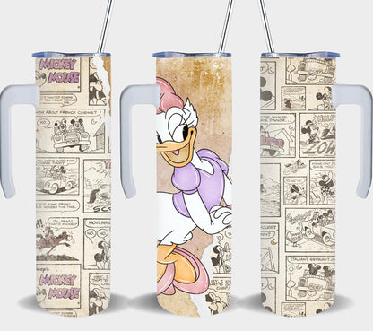 Duck Girl Cartoon-8819 - tumbler
