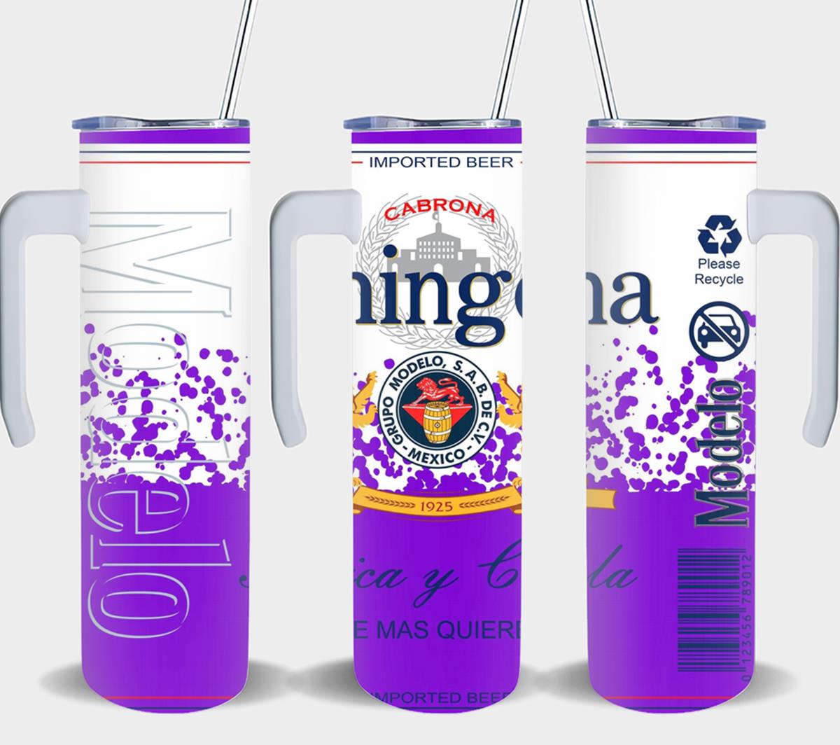 Chingona Toxica y Chula Purple-8486 - tumbler