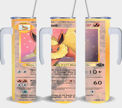 Pokemon Flareon Card-8041 - tumbler