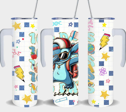 100 Days of School-8787 - tumbler