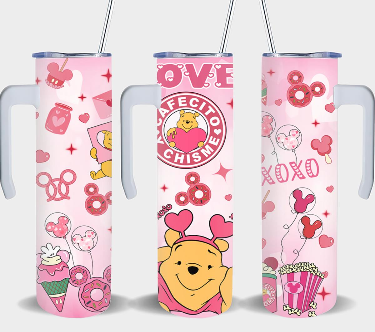 Cafecito y Chisme Love Bear-8798 - tumbler