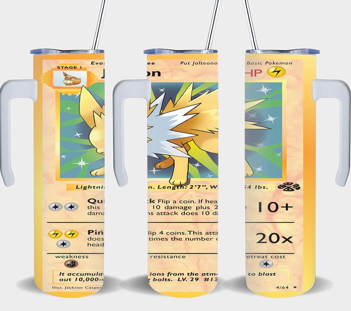 Pokemon Jolteon Card-8042 - tumbler