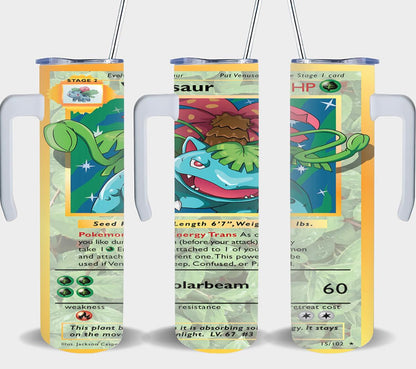 Pokemon Venosaur Card-8050 - tumbler