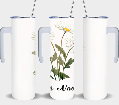 Personalized Birthday April Daisy - tumbler