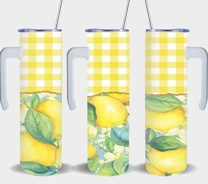 Lemons Plaid-10588 - tumbler