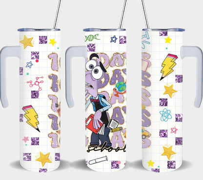 100 Days of School - tumbler