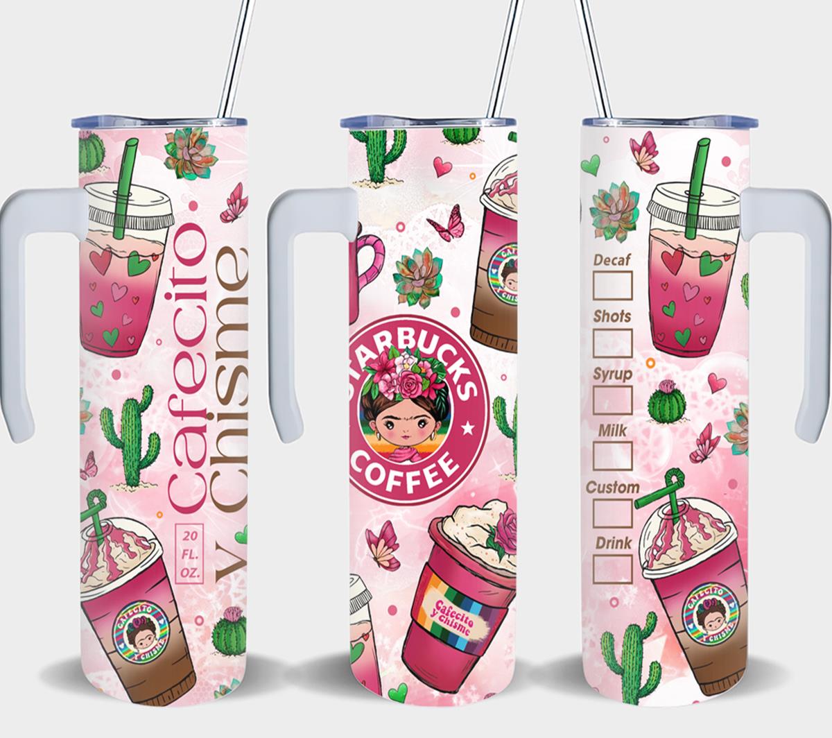 Cafecito y Chisme Mexican Girl-8441 - tumbler
