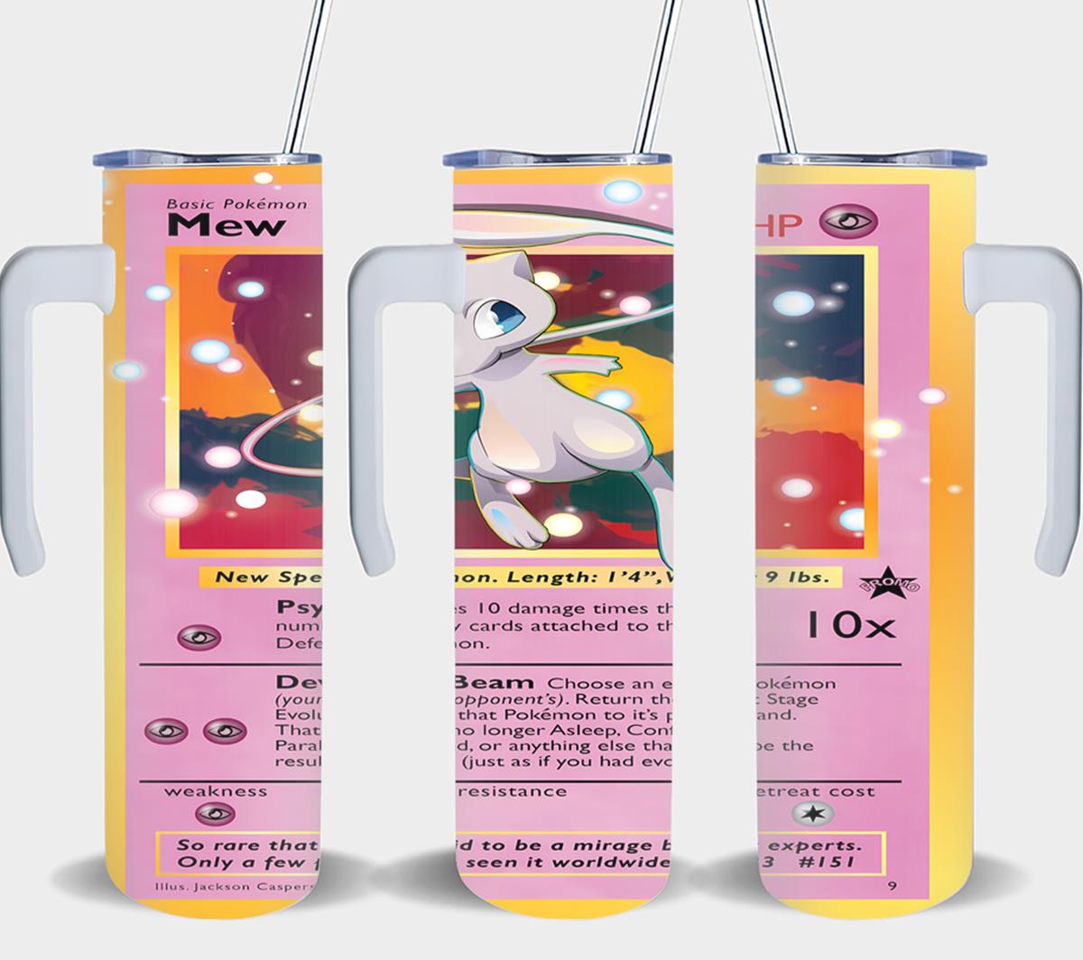 Pokemon Mew Card-8043 - tumbler
