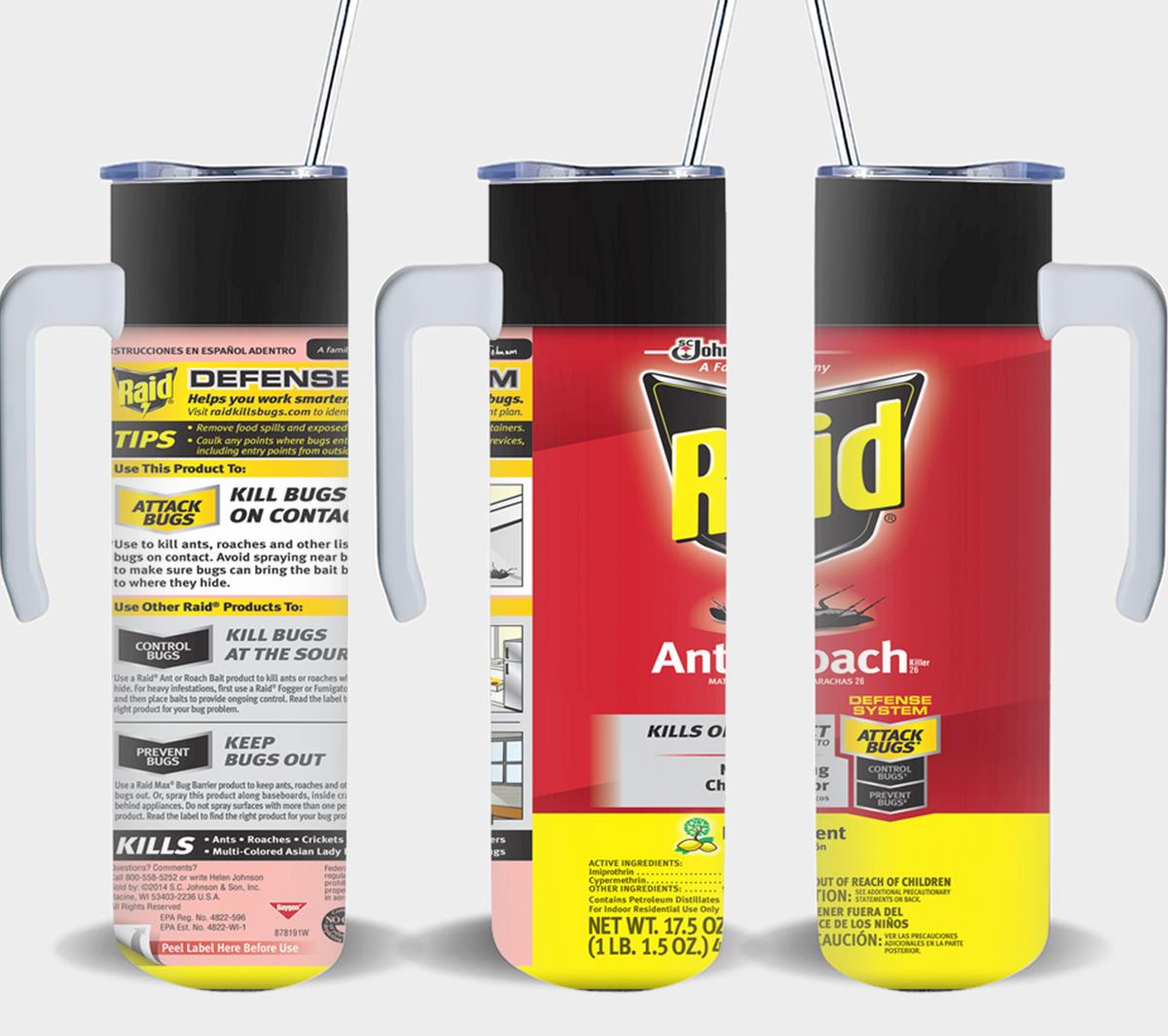 Raid Lemon Ants and Roach - tumbler