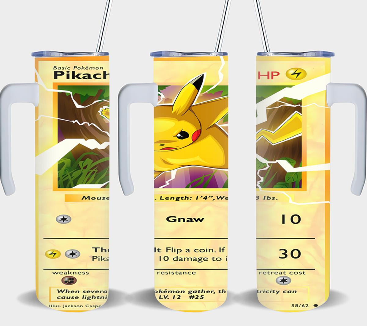 Pokemon Pikachu Card-8046 - tumbler