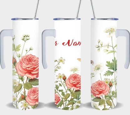 Personalized Birthday June Rose - tumbler