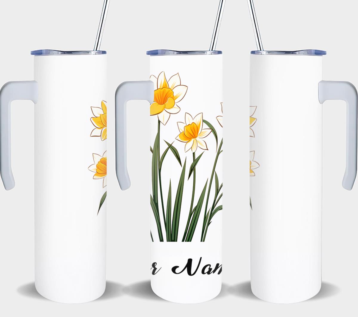 Personalized Birthday December Narcissus - tumbler