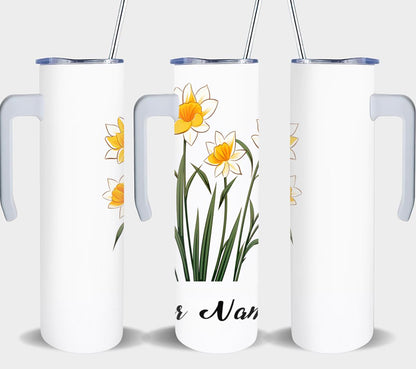 Personalized Birthday December Narcissus - tumbler