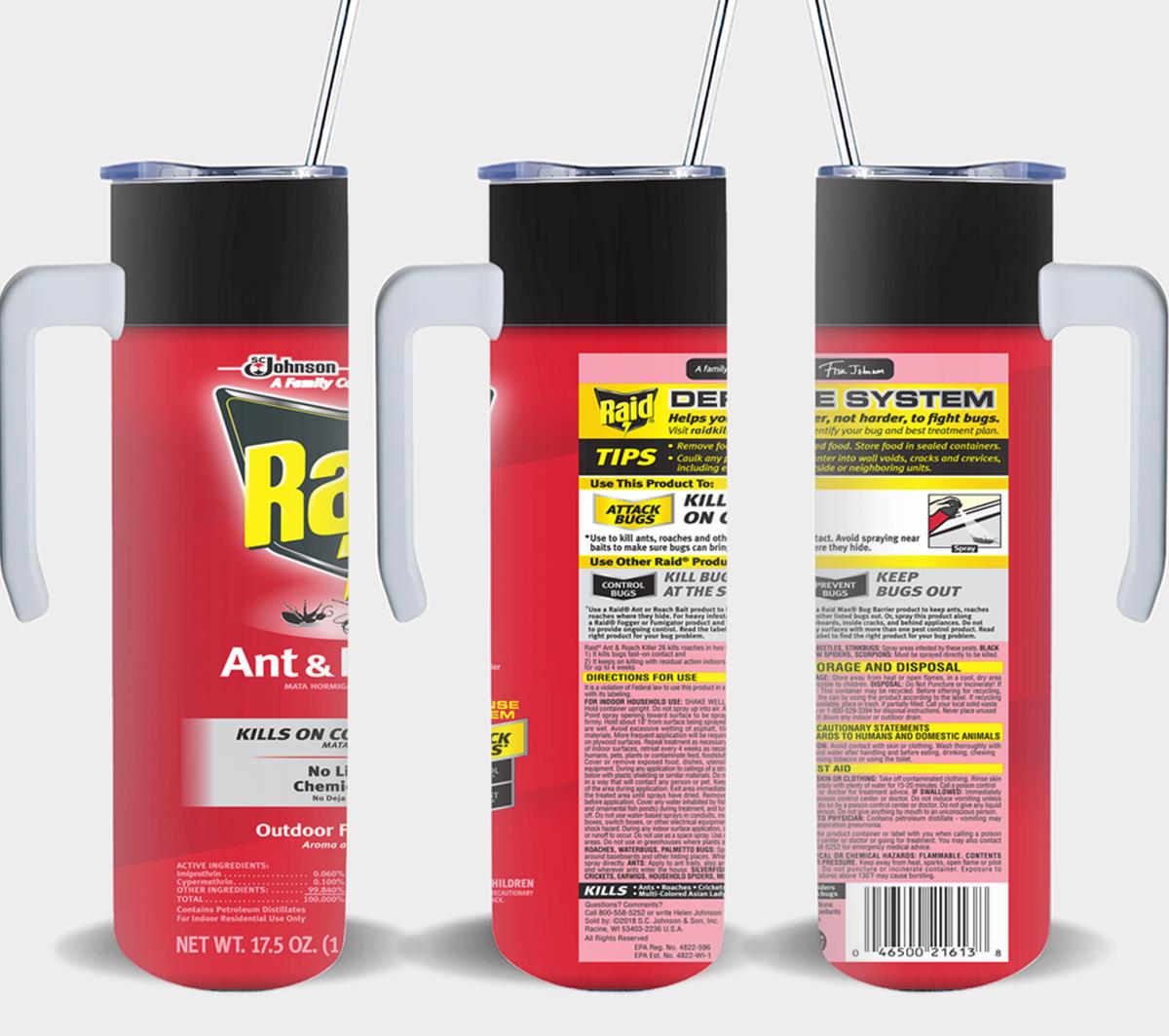 Raid Ants and Roach - tumbler