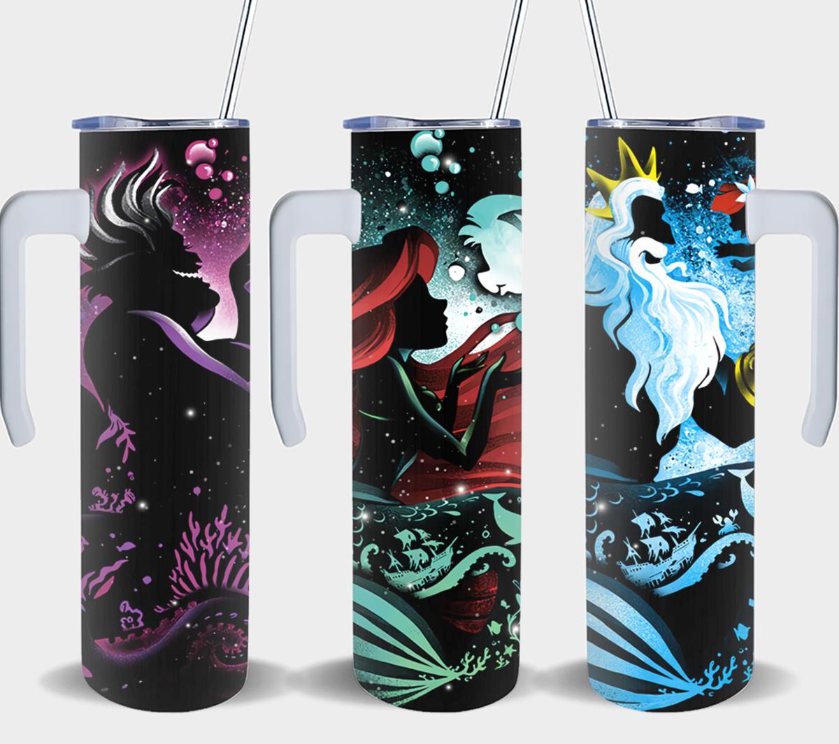 Neon The Little Mermaid-9425 - tumbler