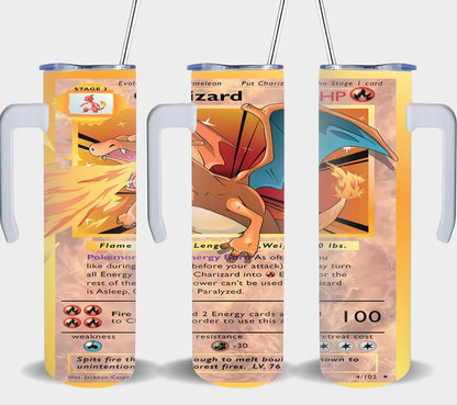 Pokemon Charizard Card-8038 - tumbler