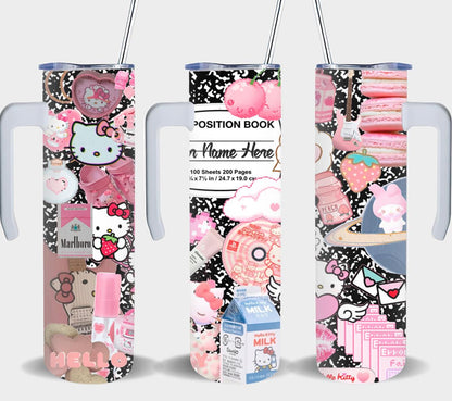 Personalized Hello Kitty Back to School-8099 - tumbler