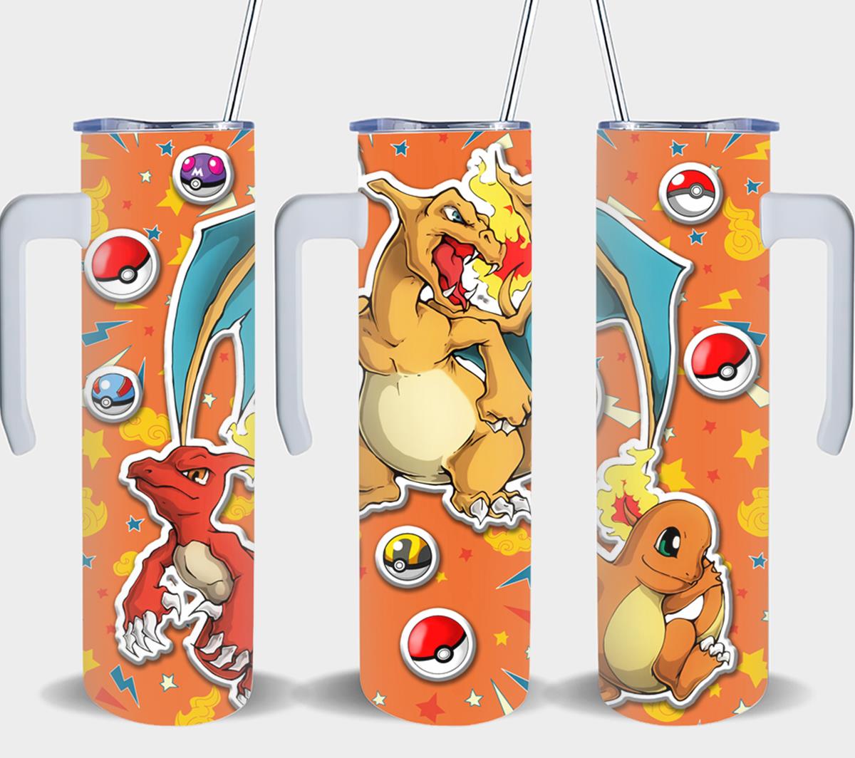 Charmander, Charmeleon, Charizard-8055 - tumbler