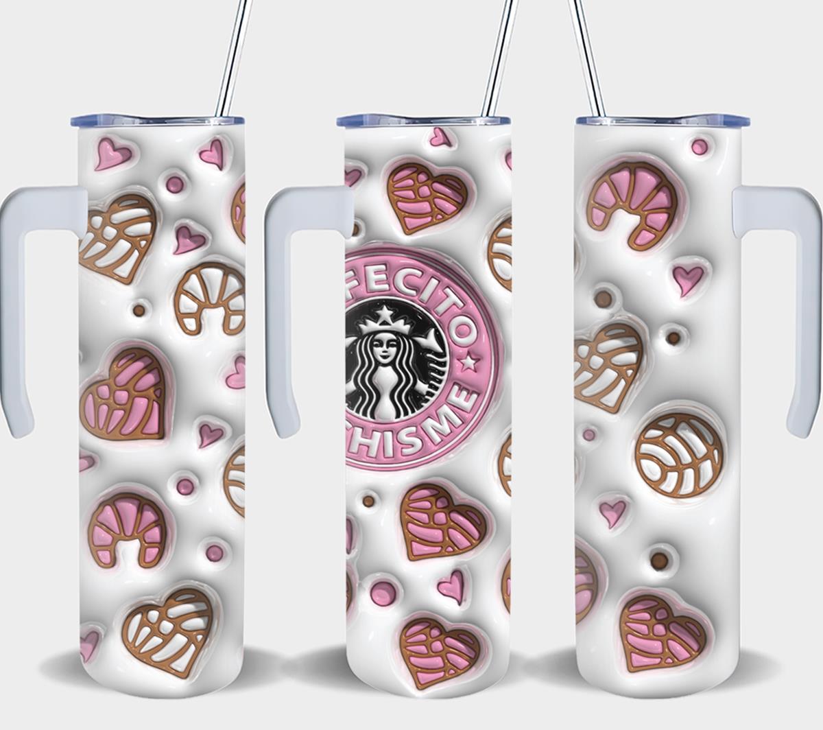 Cafecito y Chisme Inflated 3D-8445 - tumbler