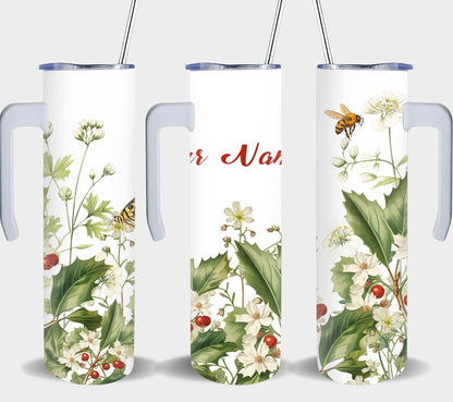 Personalized Birthday December Holly - tumbler