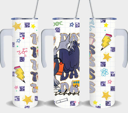 100 Days of School - tumbler