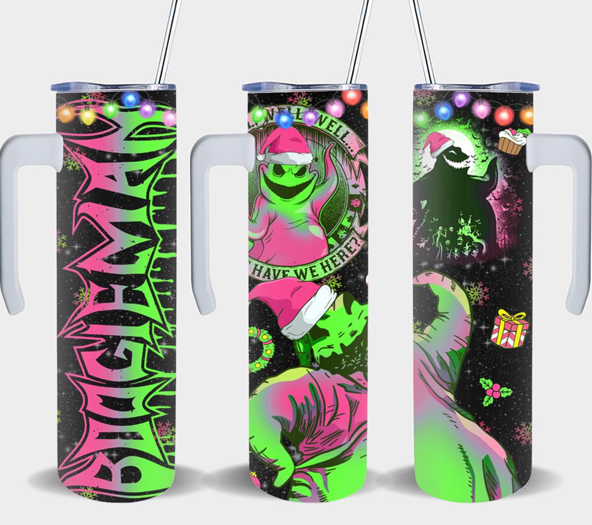 Skull Guy in Christmas - tumbler