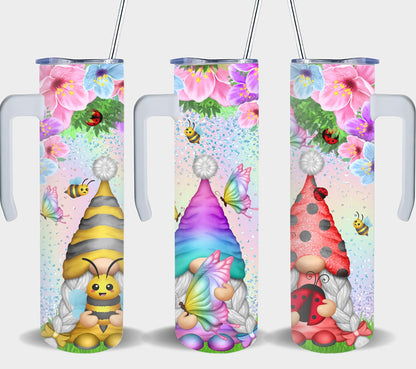 Bee Buterfly Ladybug Gnomes-11019 - tumbler