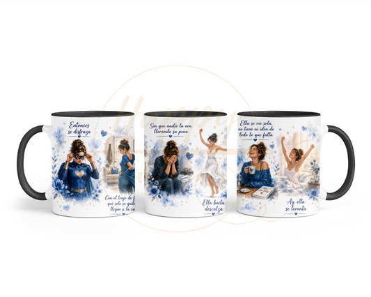 La Fuerza Que Nadie Ve Blue-349 Mugs - 349-11OZ-Black