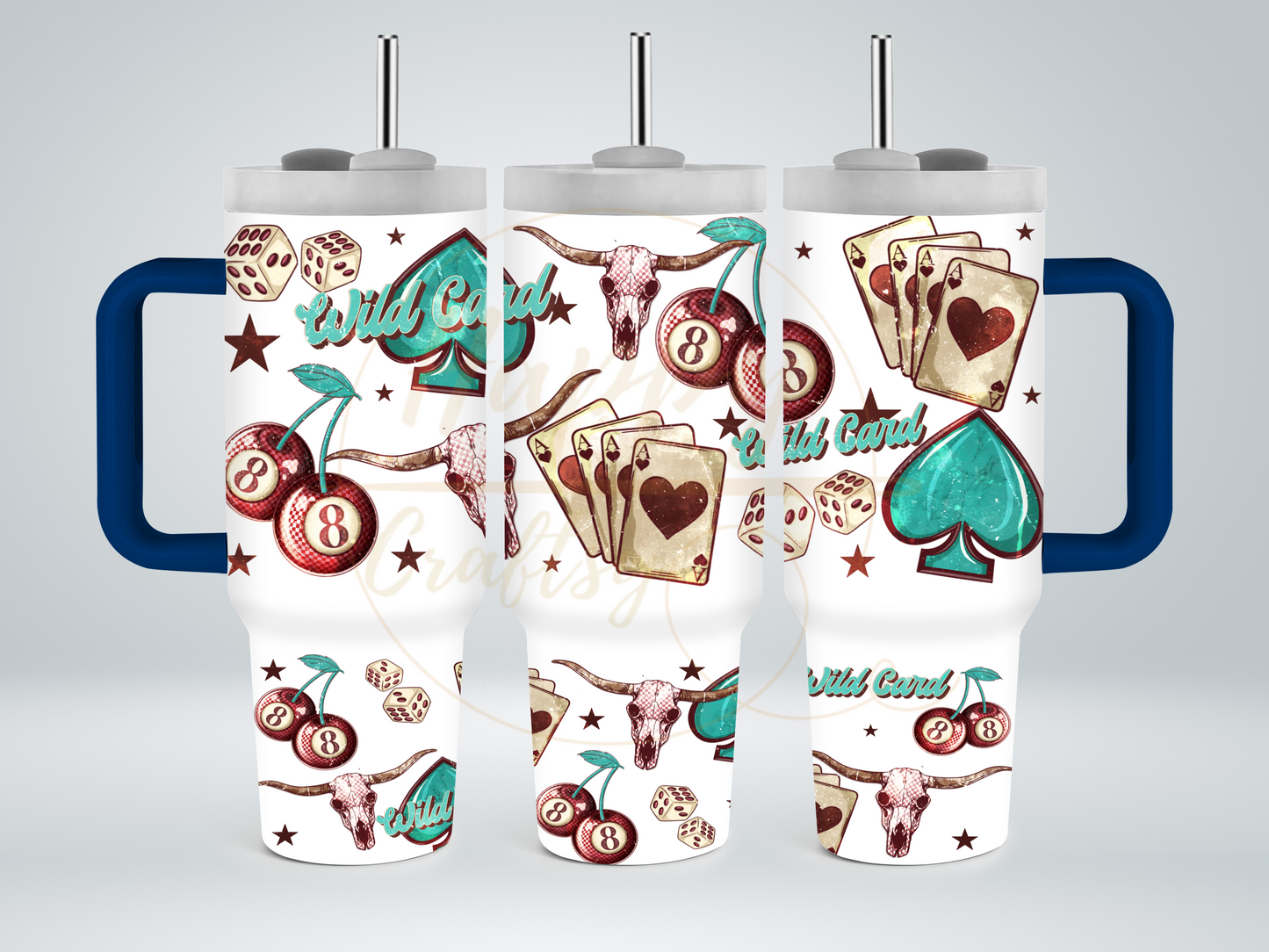 Wild Card-345 Tumbler - 345-40OZ-Blue
