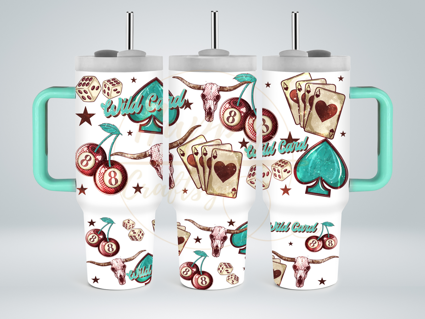 Wild Card-345 Tumbler - 345-40OZ-Green