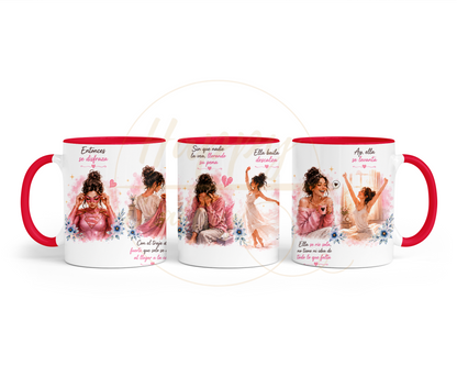 La Fuerza Que Nadie Ve Pink-350 Mugs - 350-11OZ-Red