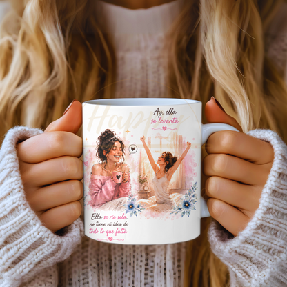 La Fuerza Que Nadie Ve Pink-350 Mugs - 350-11OZ-Red