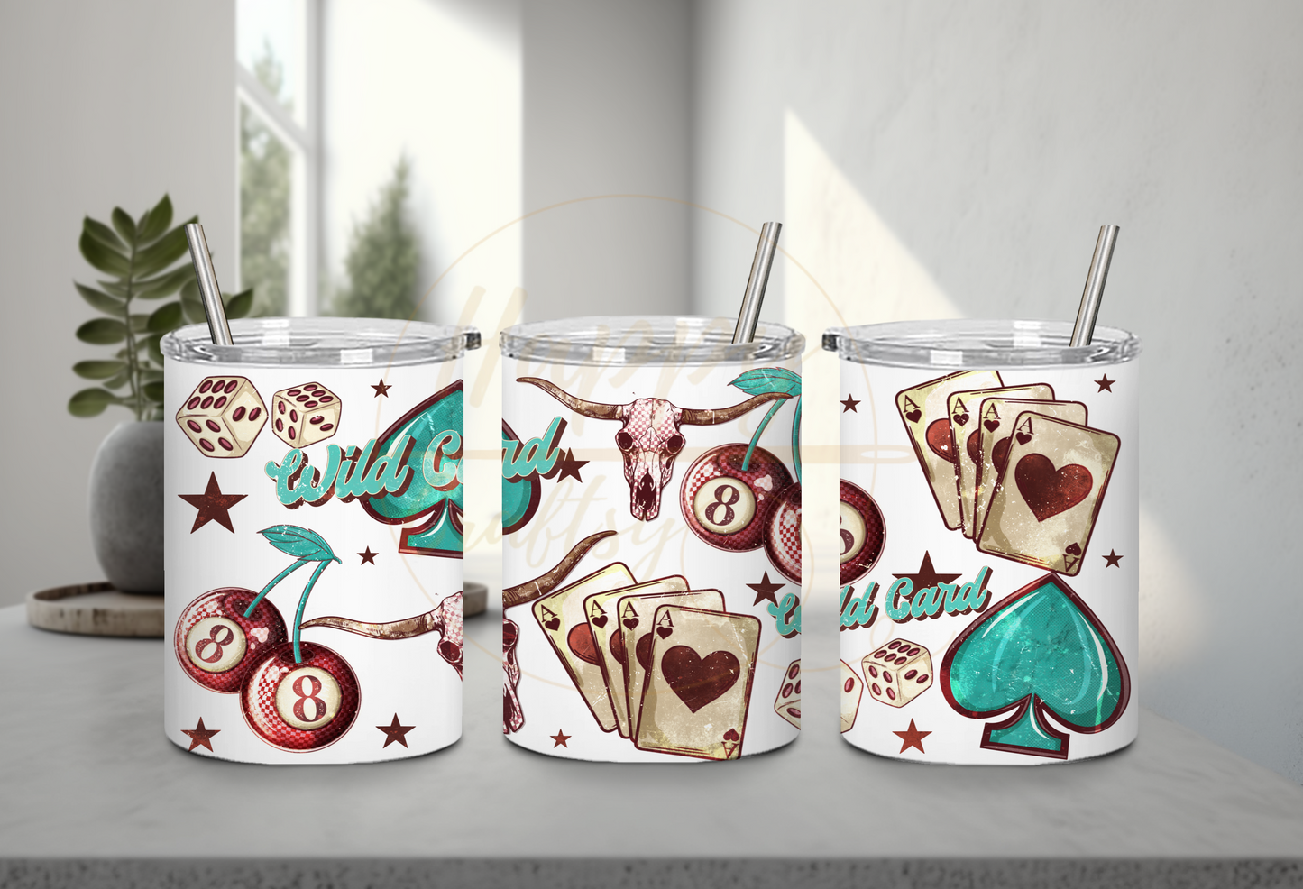 Wild Card-345 Tumbler - 345-10OZ-White