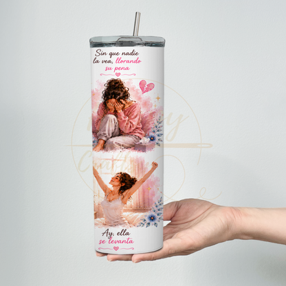 La Fuerza Que Nadie Ve Pink-350 Tumbler - 350-20OZ-White