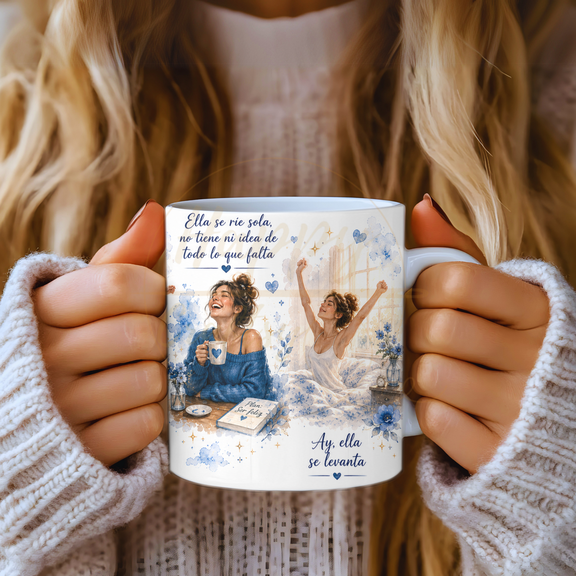 La Fuerza Que Nadie Ve Blue-349 Mugs - 349-11OZ-Black