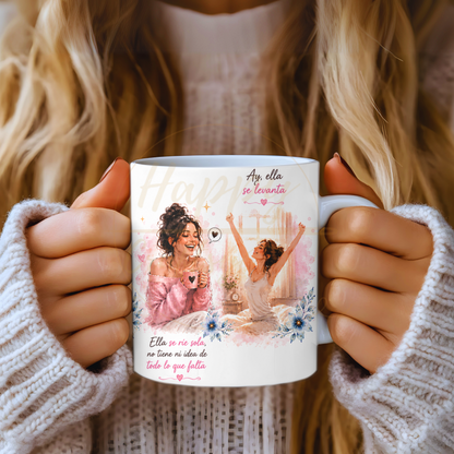 La Fuerza Que Nadie Ve Pink-350 Mugs - 350-11OZ-Black