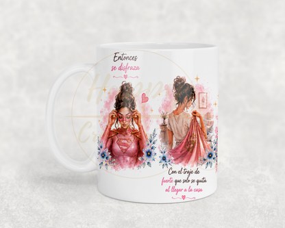 La Fuerza Que Nadie Ve Pink-350 Mugs - 350-11OZ-White