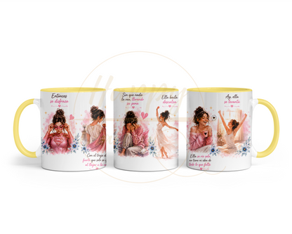 La Fuerza Que Nadie Ve Pink-350 Mugs - 350-11OZ-Yellow