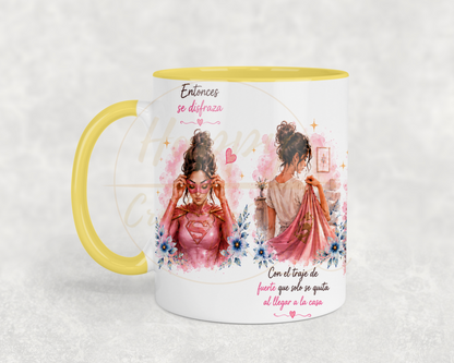 La Fuerza Que Nadie Ve Pink-350 Mugs - 350-11OZ-Yellow
