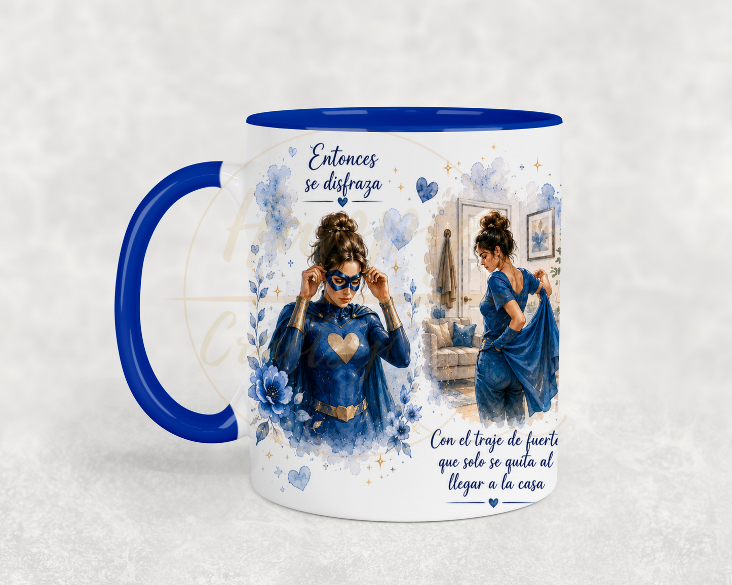 La Fuerza Que Nadie Ve Blue-349 Mugs - 349-11OZ-Dark Blue